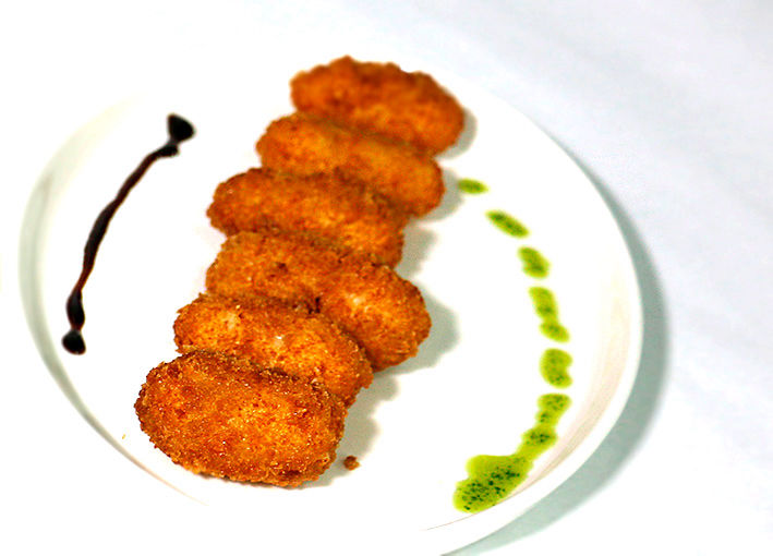 Croquetas. Restaurante bar Palaciu Pintu, Cangas de Onís